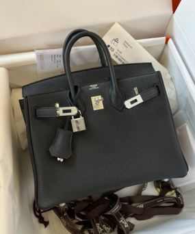 에르메스 버킨백25 블랙 은장